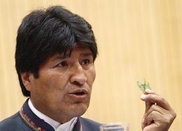 El presidente de Bolivia, Evo morales.