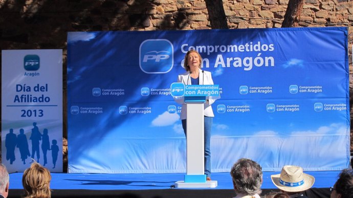 Luisa Fernanda Rudi en el Día del Afiliado del PP-Aragón