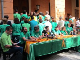 Rueda de prensa Comités de huelga de asamblea docentes y sindicatos