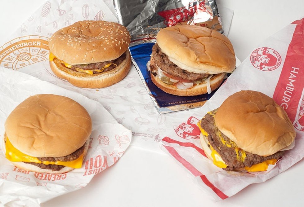 Hamburguesas, Ejemplo De Comida Basura