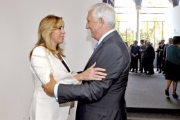 Presidenta de la Junta, Susana Diaz, con presidente de CEA, Santiago Herrero