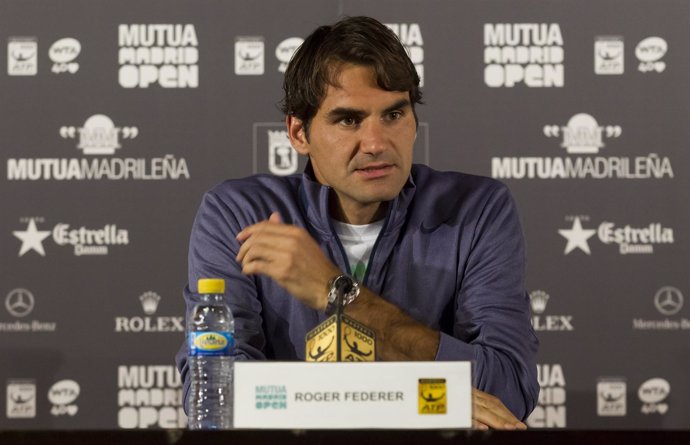 Roger Federer en el Mutua Madrid Open