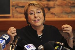 La candidata a la presidencia de Chile por Nueva Mayoría, Michelle Bachelet.