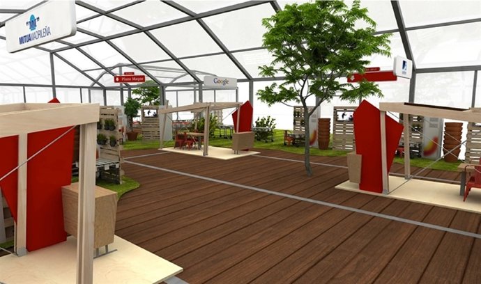 VIVOOD MONTA ESTANDS DE TRES EMPRESAS EN EL SPAIN START UP  