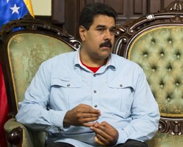 El presidente de Venezuela, Nicolás Maduro, en una reunión con la canciller de S