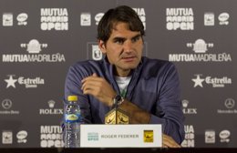 Roger Federer en el Mutua Madrid Open