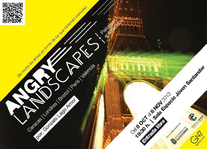 Cartel de la muestra 'Angry Landscapes'