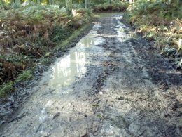 Vertido de los sondeos en Salave
