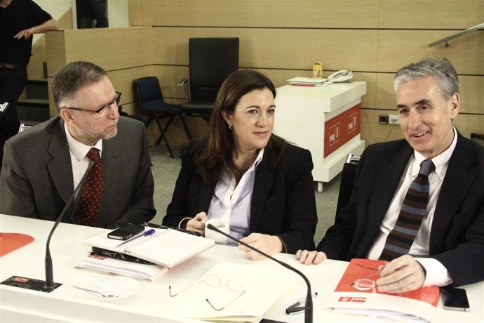 Marcelino Iglesias, Soraya Rodríguez y Ramón Jáuregui