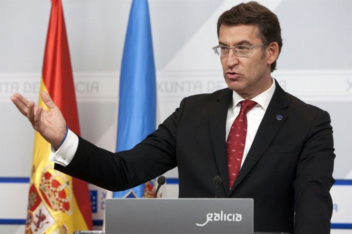 El presidente de la Xunta, Alberto Núñez Feijóo
