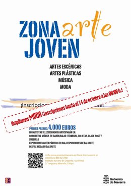 Cartel de Zona Arte Joven.