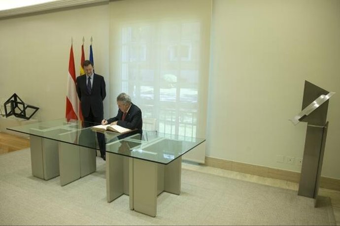 Rajoy con el presidente de Astria