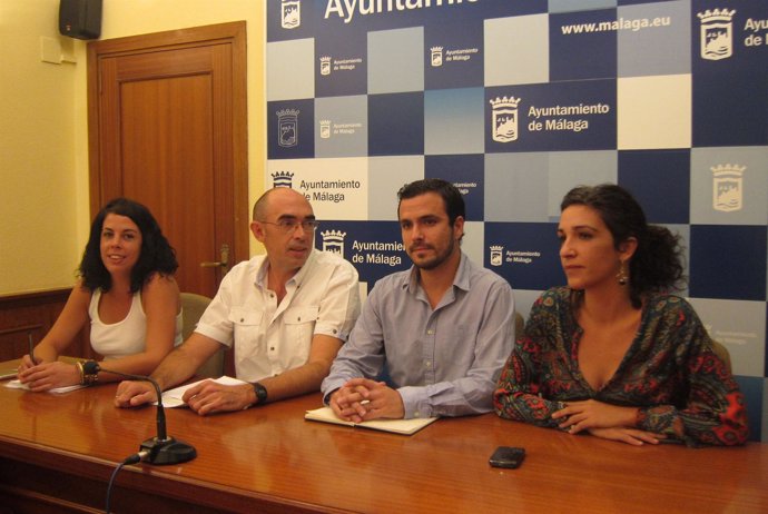 Ana García Sempere, Eduardo Zorrilla, Alberto Garzón y Antonia Morillas