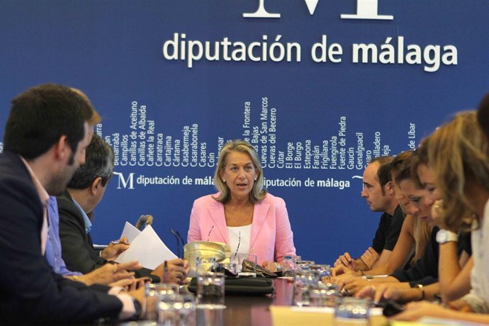 Francisca Caracuel en la junta de gobierno de la Diputación de Málaga