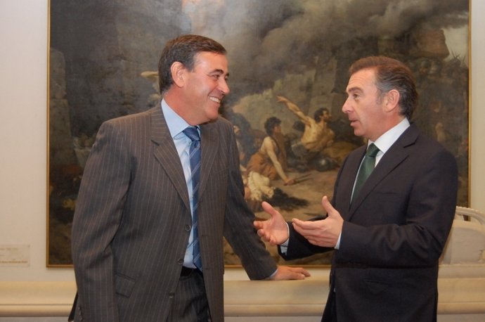 Antonio Pardo y Luis María Beamonte se han reunido este martes en Soria