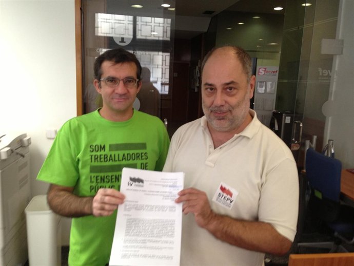 Representantes de STEPV registran la huelga