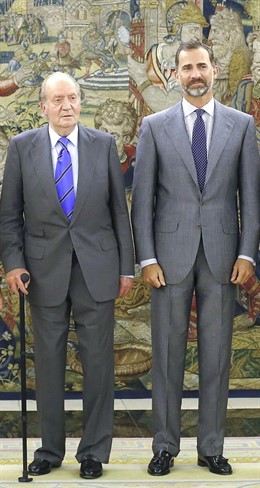 El Rey y el Príncipe en Zarzuela