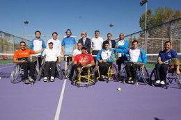 Ignacio González Carlos Moyá presentación campeonato de España en silla de Rueda