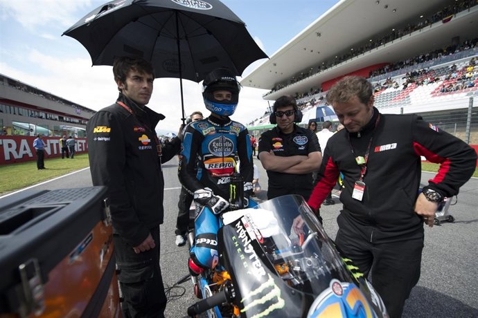 Emilio Alzamora con Alex Rins