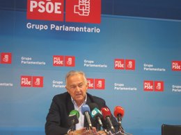 El portavoz parlamentario del PSdeG, José Luis Méndez Romeu