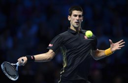 Novak Djokovic en la Copa Masters de Londres