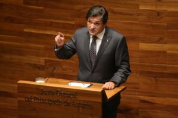 Javier Fernández, en el Debate sobre el Estado de la Región. 