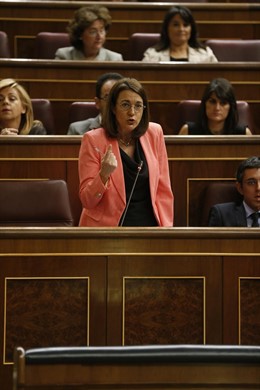 Soraya Rodríguez en el Pleno del Congreso