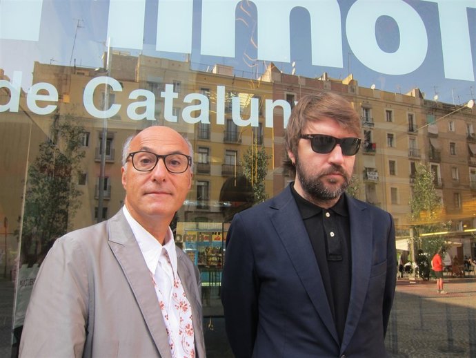 El intérprete de Casanova, Vicenç Altaió, i el director, Albert Serra