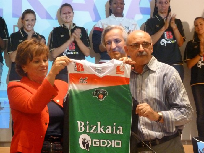 Josune Ariztondo en la presentación del Bizkaia GDKO