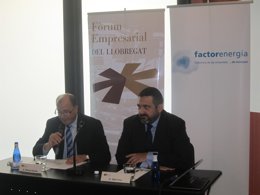 Manuel Rosillo (pte FEm Llobregat) y Ález Cruz (pte.Vueling)