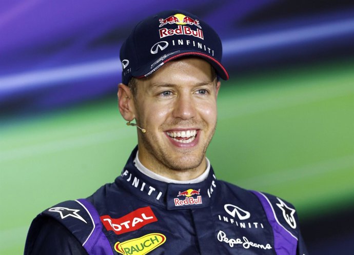 Sebastian Vettel en rueda de prensa