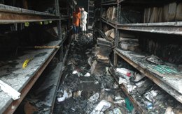 Estado de los anaqueles del archivo.