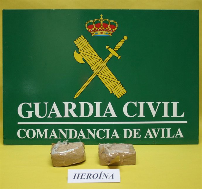 Heroína intervenida en Ávila