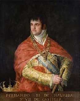 Retrato de Fernanado VII, de Goya.
