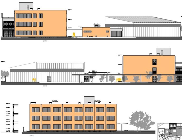 Planos de la ampliación del IES de Pozoblanco
