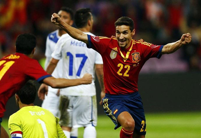 El extremo Jesús Navas marcó el martes en el descuento y le dio a la selección e