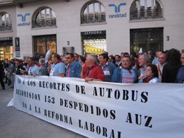 Concentración de AUZ en Plaza de España