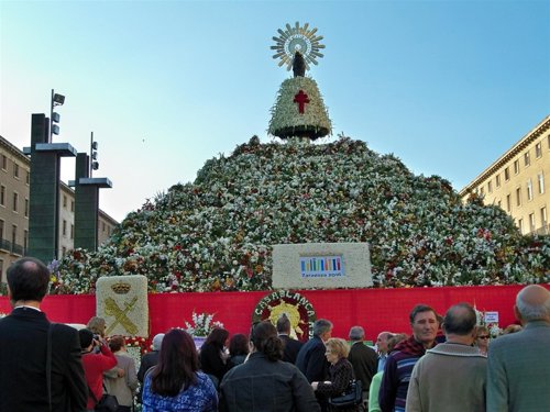 Ofrenda de Flores a la Virgen del Pilar de Zaragoza