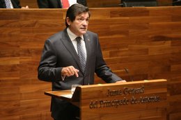 Javier Fernández, en el Debate sobre el Estado de la Región. 