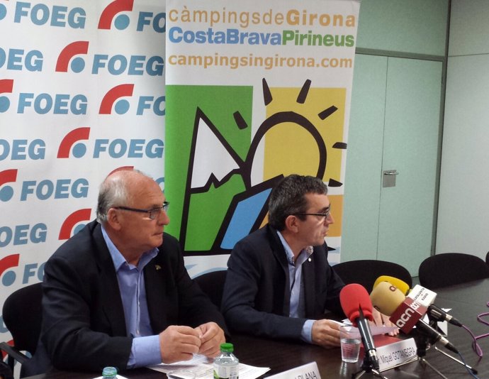 Ernest Plana (Foeg) y Miquel Gotanegra (Campings de Girona)