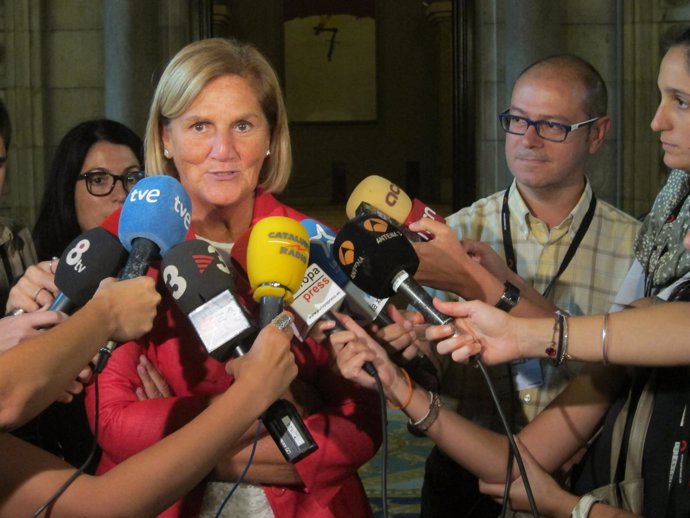 Núria de Gispert, en el Parlament