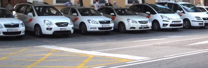 Parada de taxis en Murcia
