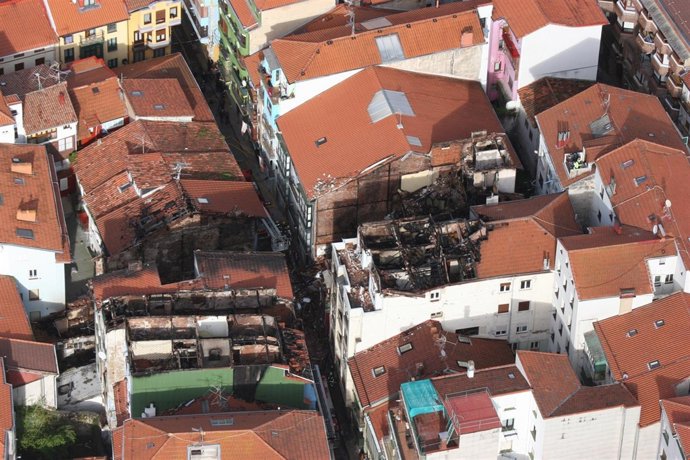 Bermeo tras el incendio