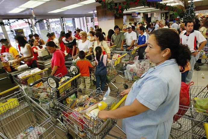 Supermercados, alimentos en Venezuela