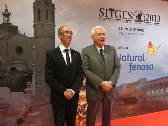 M.Forns (alcalde de Sitges) y F.Mascarell (conseller de Cultura)