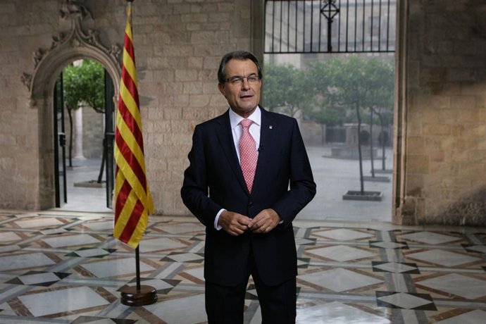 Discurso institucional de A.Mas por la Diada