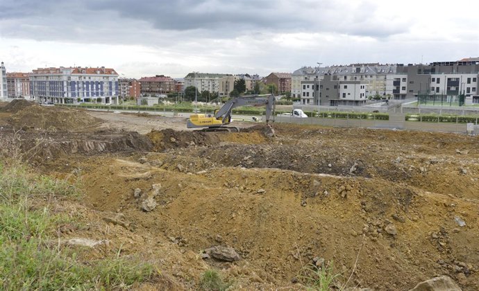 Obras del nuevo Mercadona en Cueto-Valdenoja
