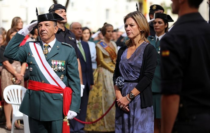 La delegada del Gobierno, en el acto de celebración de la Virgen del Pilar
