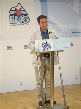 El portavoz nacional del BNG, Xavier Vence