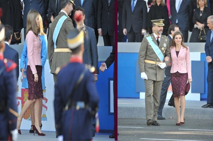 La leticia vuelve a mostrar su elegancia en el Día de la Hispanidad